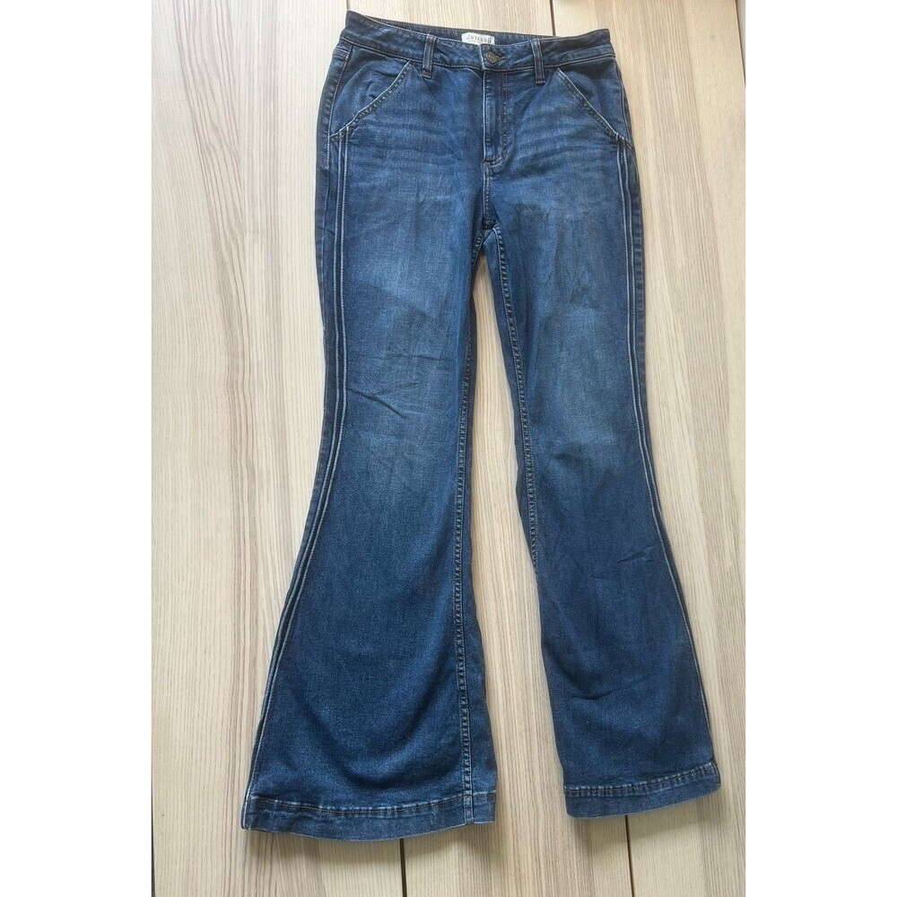 Shyanne Super Flare Jeans Women's 31x34L Country Western Boho Hippie Layered
